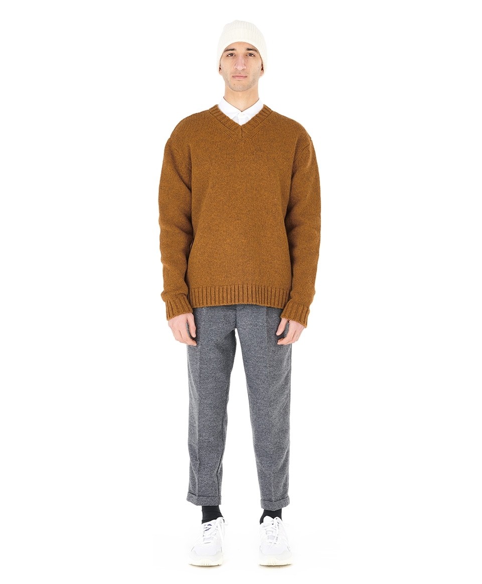 V-Neck Shetland Sweater